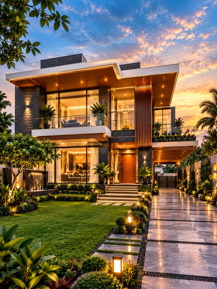 Luxury villa with elegant architecture and premium amenities