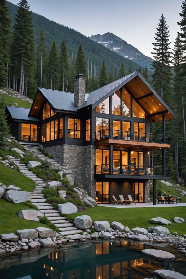 Mountain retreat rental surrounded by natural scenery