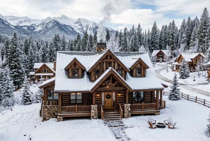 Mountain lodge among trees in the eastern Himalayas