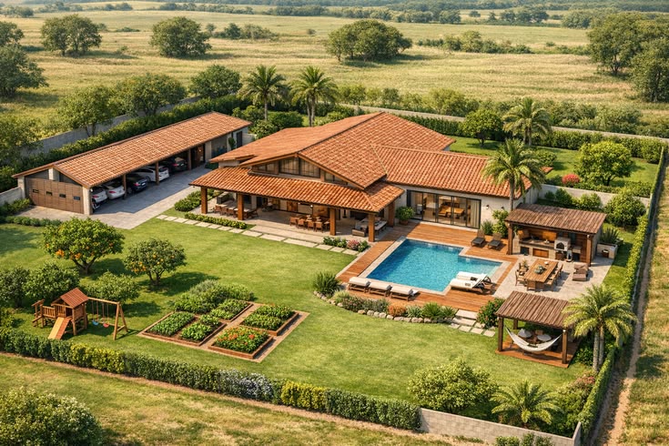 Spacious tropical vacation home in Kerala